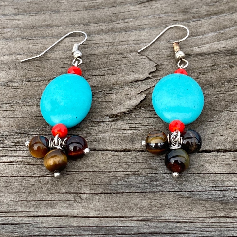 ONE-OF-A-KIND Handmade Earrings Artisan Bead Drop